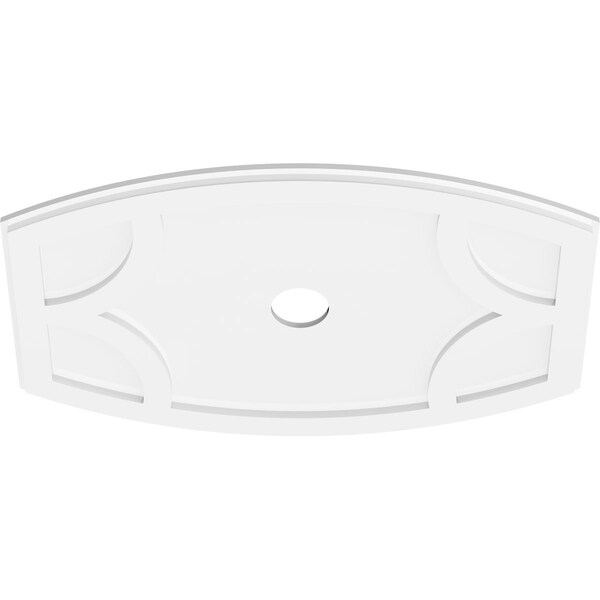 Kailey Architectural Grade PVC Contemporary Ceiling Medallion, 30W X 20H X 3ID X 16 1/4C X 1P